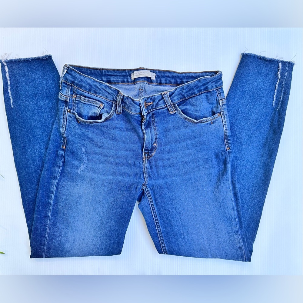 Jeans Zara Women’s Basic Denim Rag  Bone  Stretchy.Size 6 - Picture 3 of 14